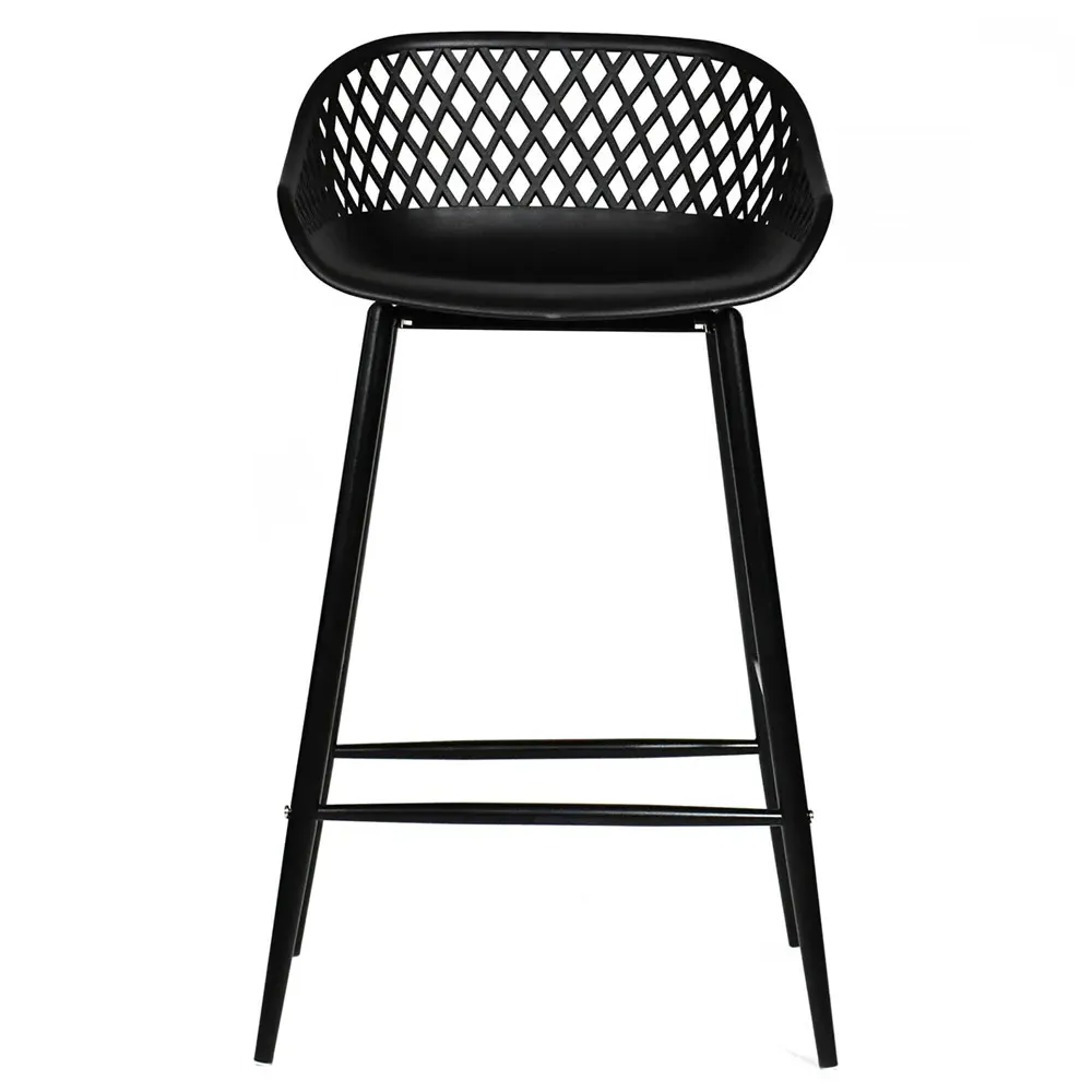 Mark Low Back Counter Stool Set of 2 - Black, Steel image