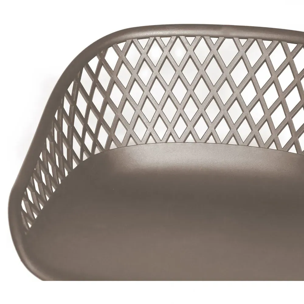 Mark Low Back Counter Stool Set of 2 - Grey, Steel