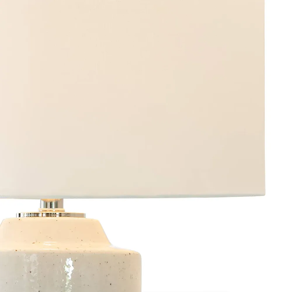 Markus French Table Lamp - White, Ceramic
