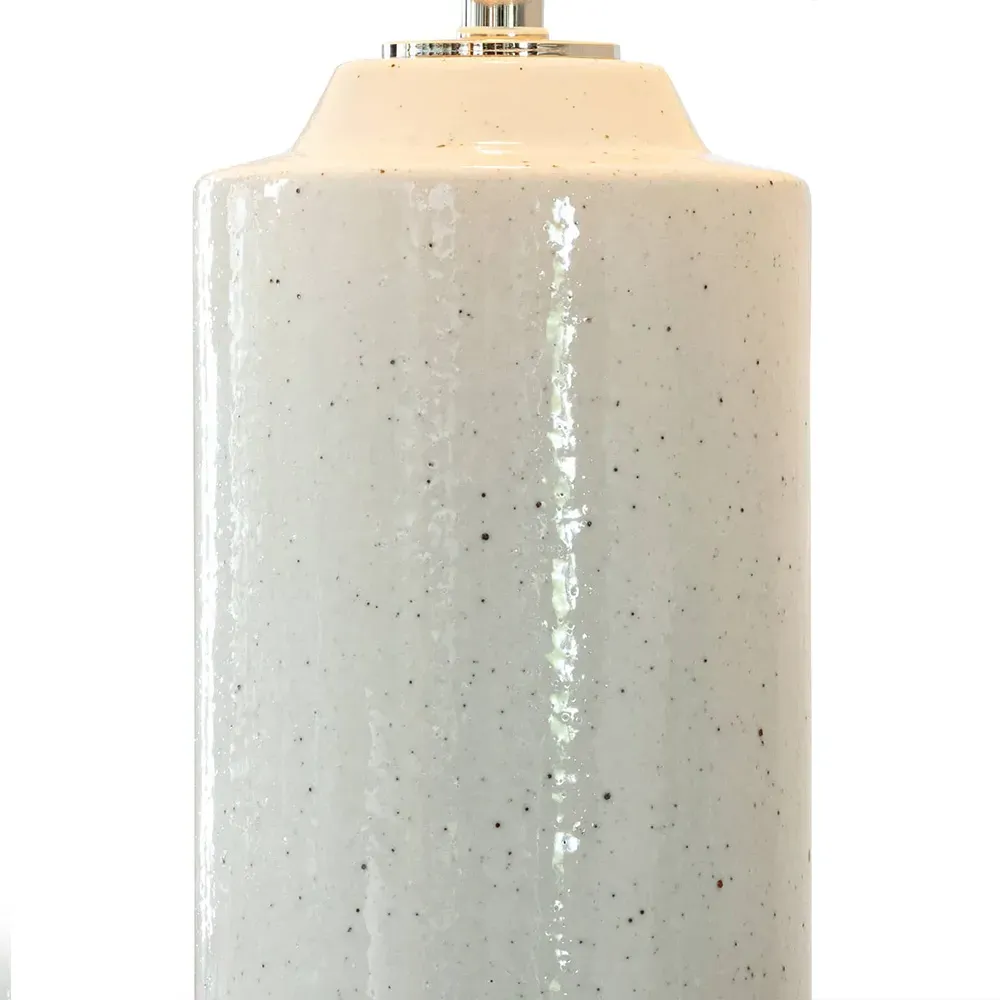 Markus French Table Lamp - White, Ceramic