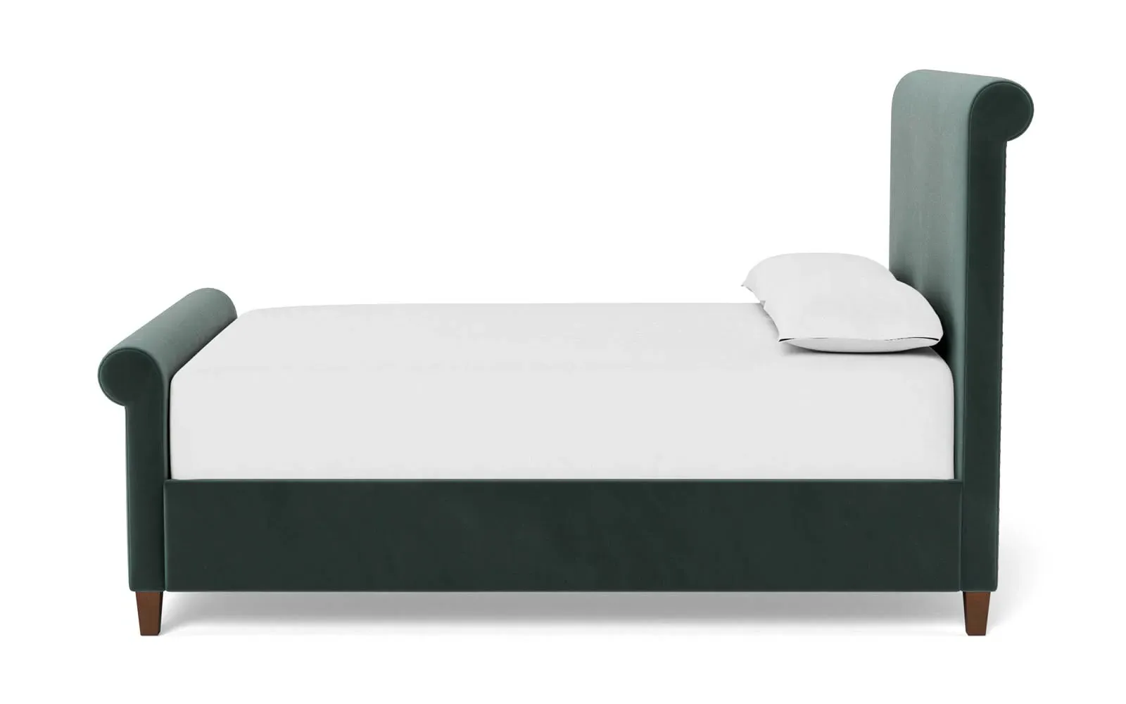 Marleigh King Size Bed Frame - Lagoon, Velvet