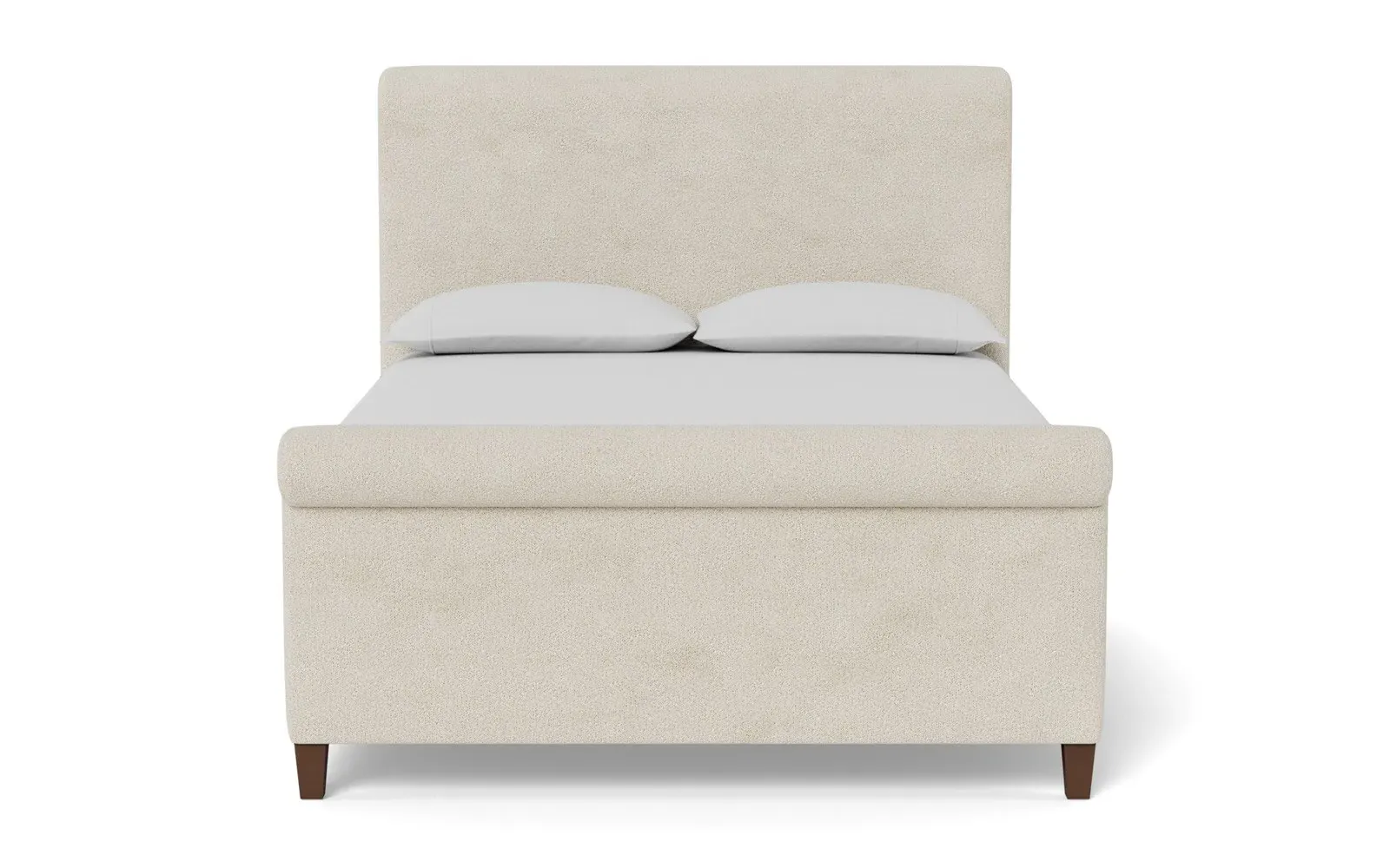 Marleigh King Size Bed Frame - Sugar Cookie, Boucle