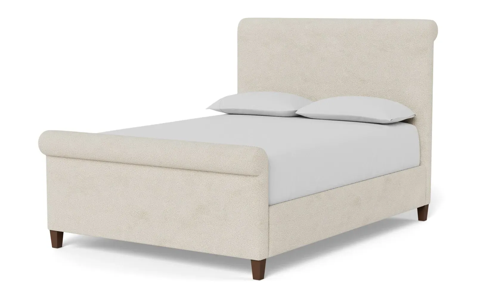 Marleigh King Size Bed Frame - Sugar Cookie, Boucle