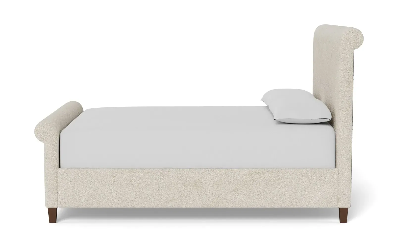 Marleigh King Size Bed Frame - Sugar Cookie, Boucle