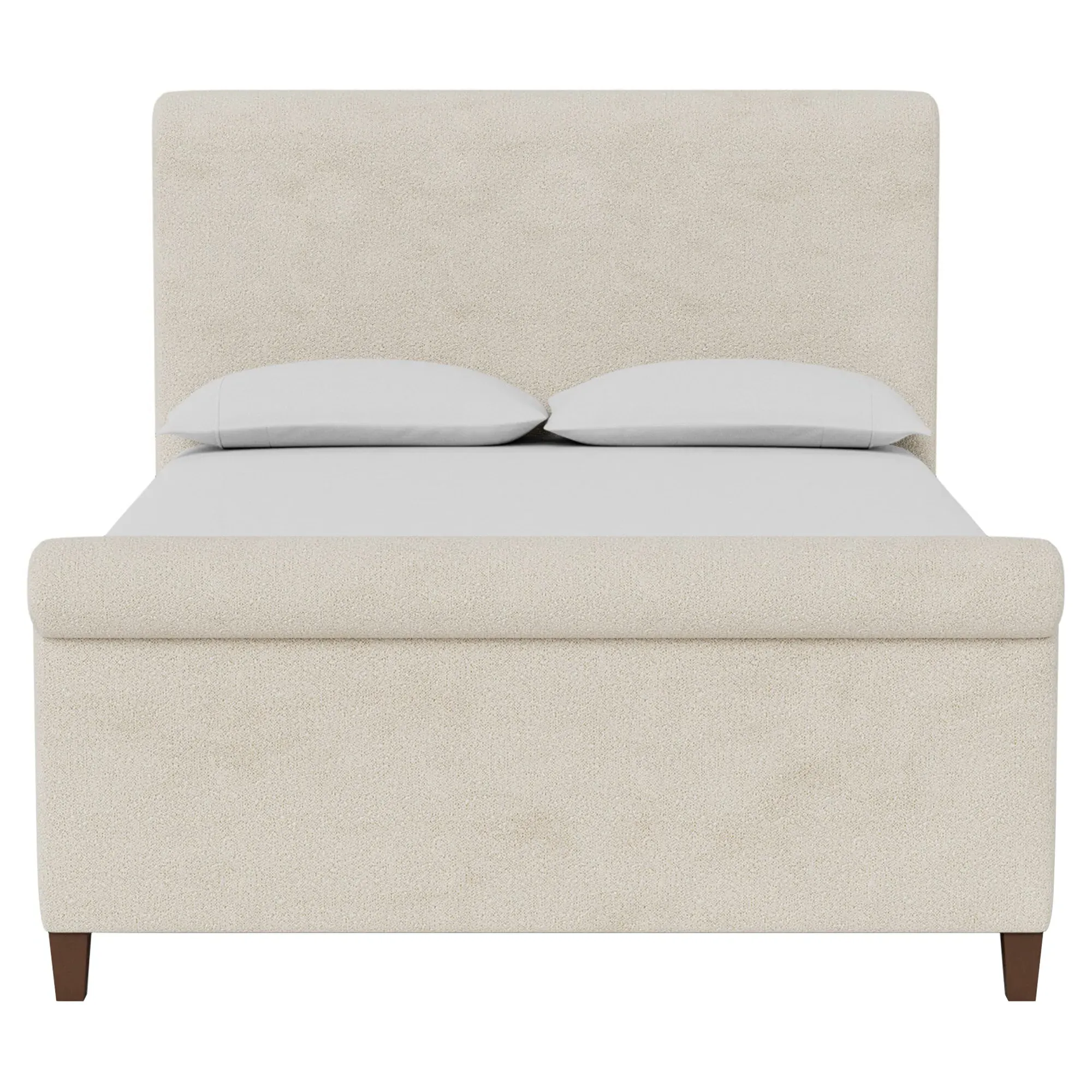 Marleigh King Size Bed Frame - Sugar Cookie, Boucle image