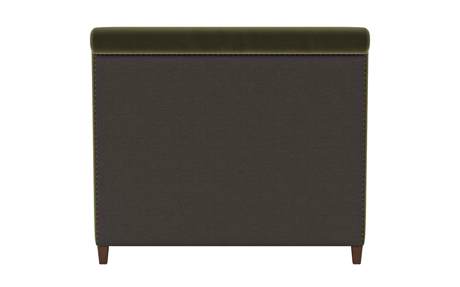 Marleigh Queen Size Bed Frame - Boxwood Green, Velvet