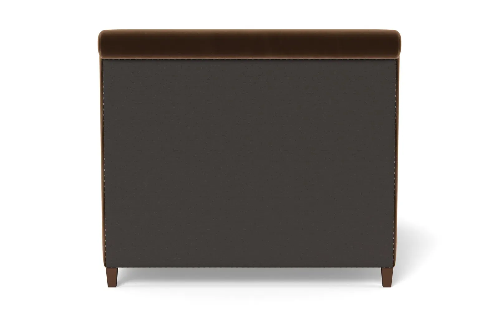 Marleigh Queen Size Bed Frame - Molasses, Velvet