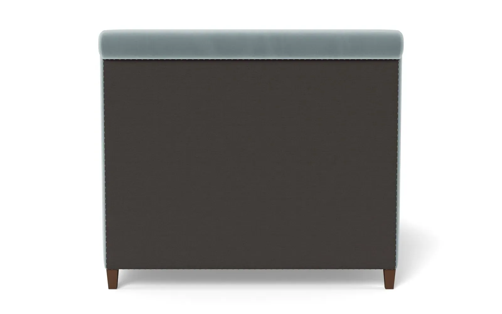 Marleigh Queen Size Bed Frame - Saltwater Blue, Velvet