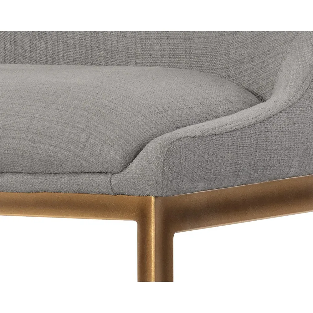 Marley Counter Stool - Grey, Steel