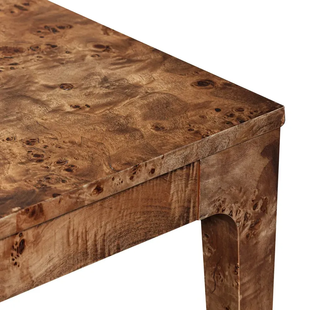 Marlo Coffee Table - Dark Burl, Mappa Burl Veneer