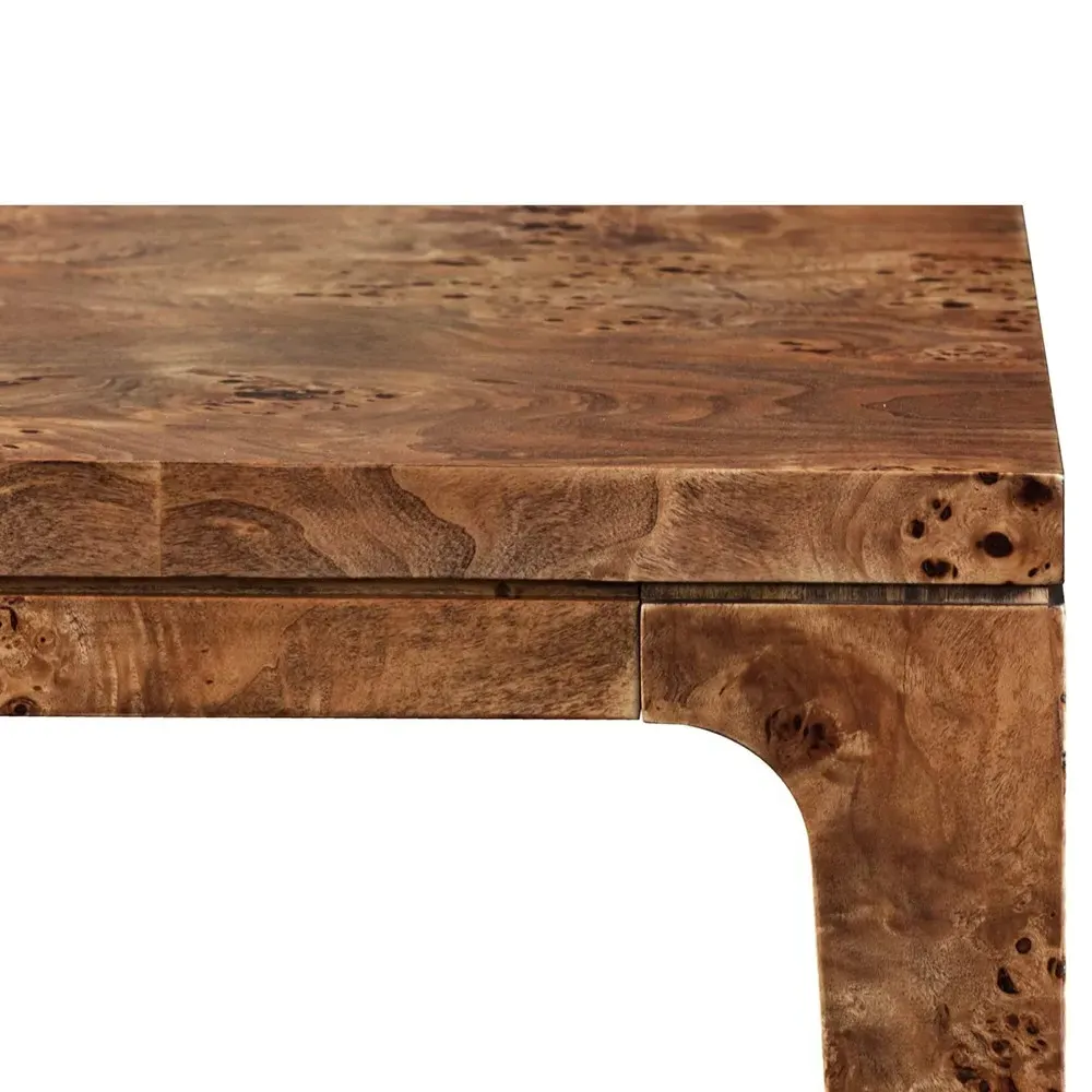Marlo Dining Table - Dark Burl, Mappa Burl Veneer