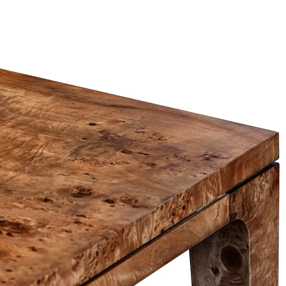 Marlo Large Dining Table - Dark Burl, Mappa Burl Veneer