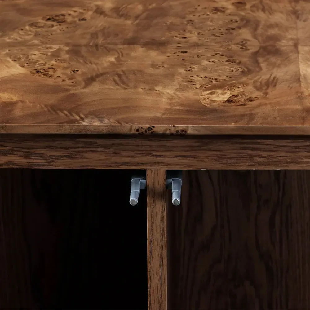 Marlo Sideboard - Dark Burl, Mappa Burl Veneer