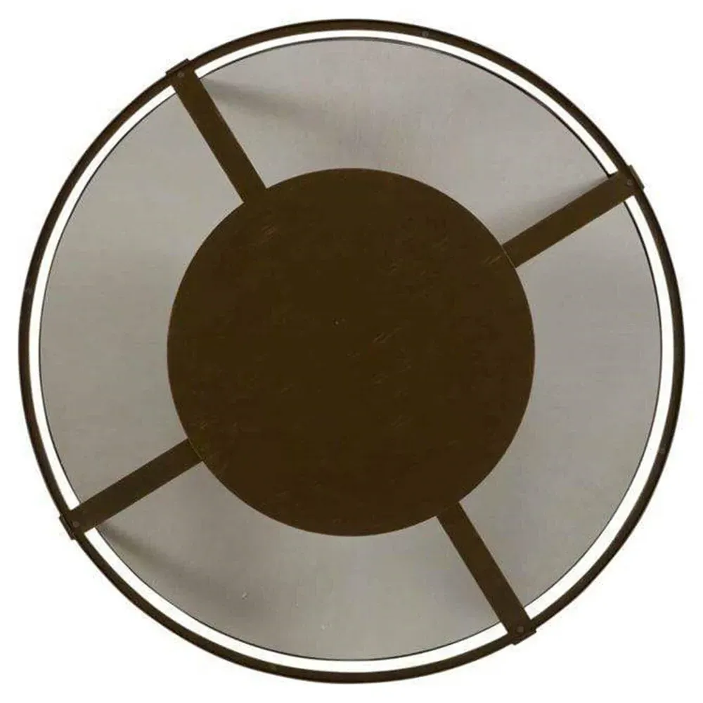 Marlon Square Coffee Table - Brown, Glass