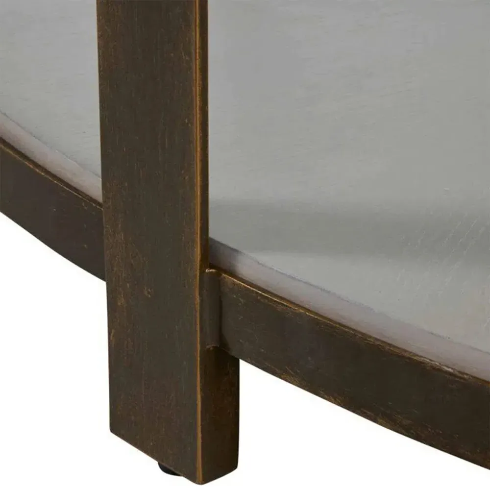 Marlon Square Coffee Table - Brown, Glass