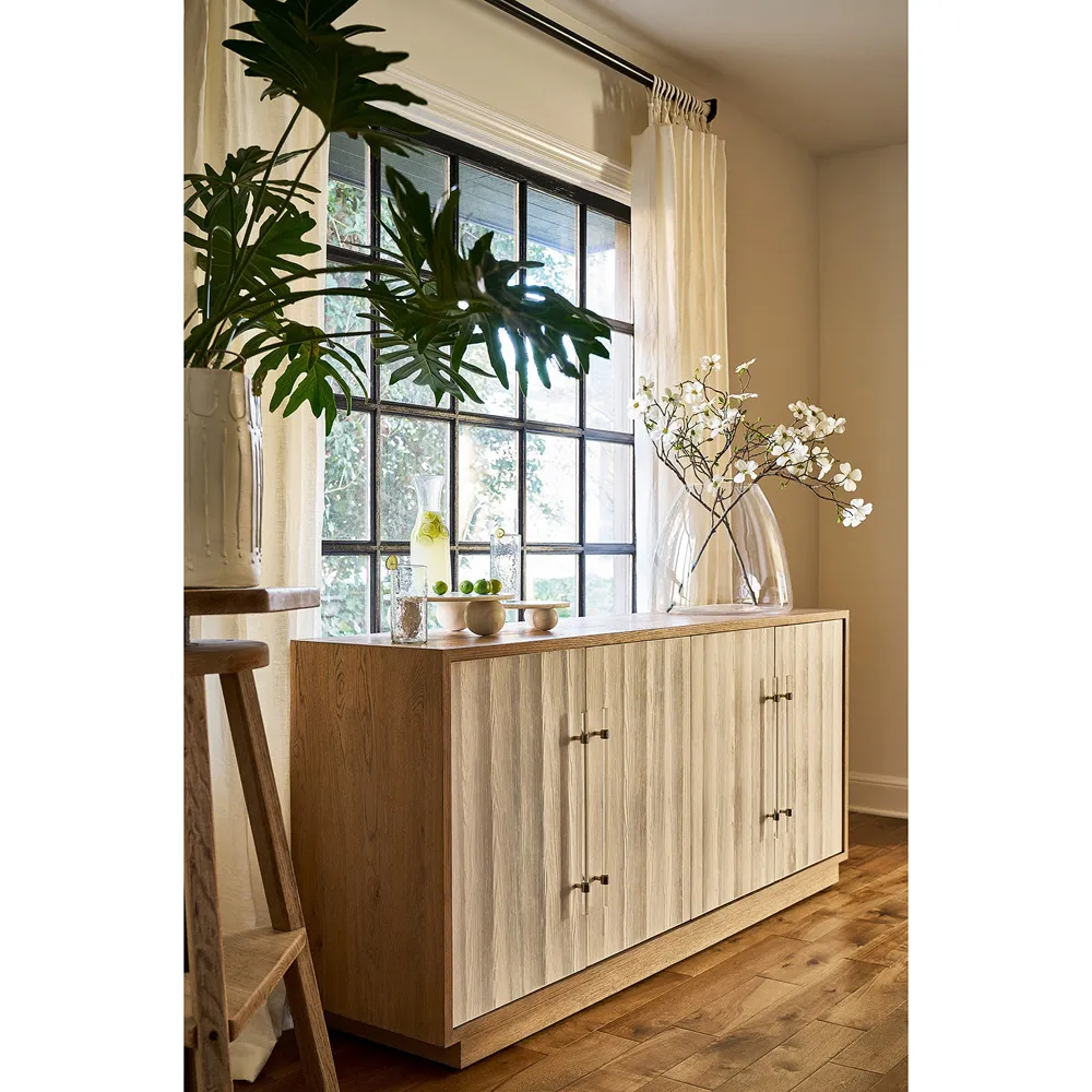 Marlow Large Round Decorative Tray - White, Marble