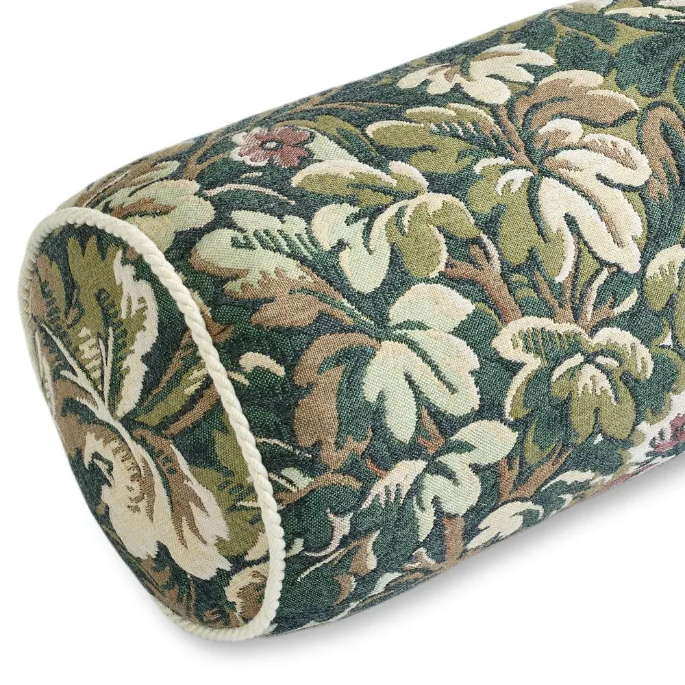 Marlowe Bolster Pillow - Green, Wool