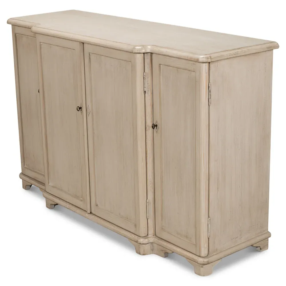 Marlowe Sideboard - Stone Grey, Pine Wood