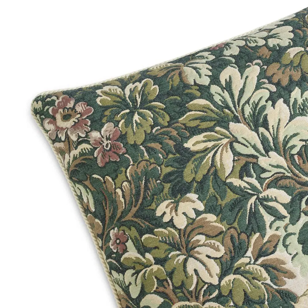 Marlowe Square Throw Pillow - Green, Wool