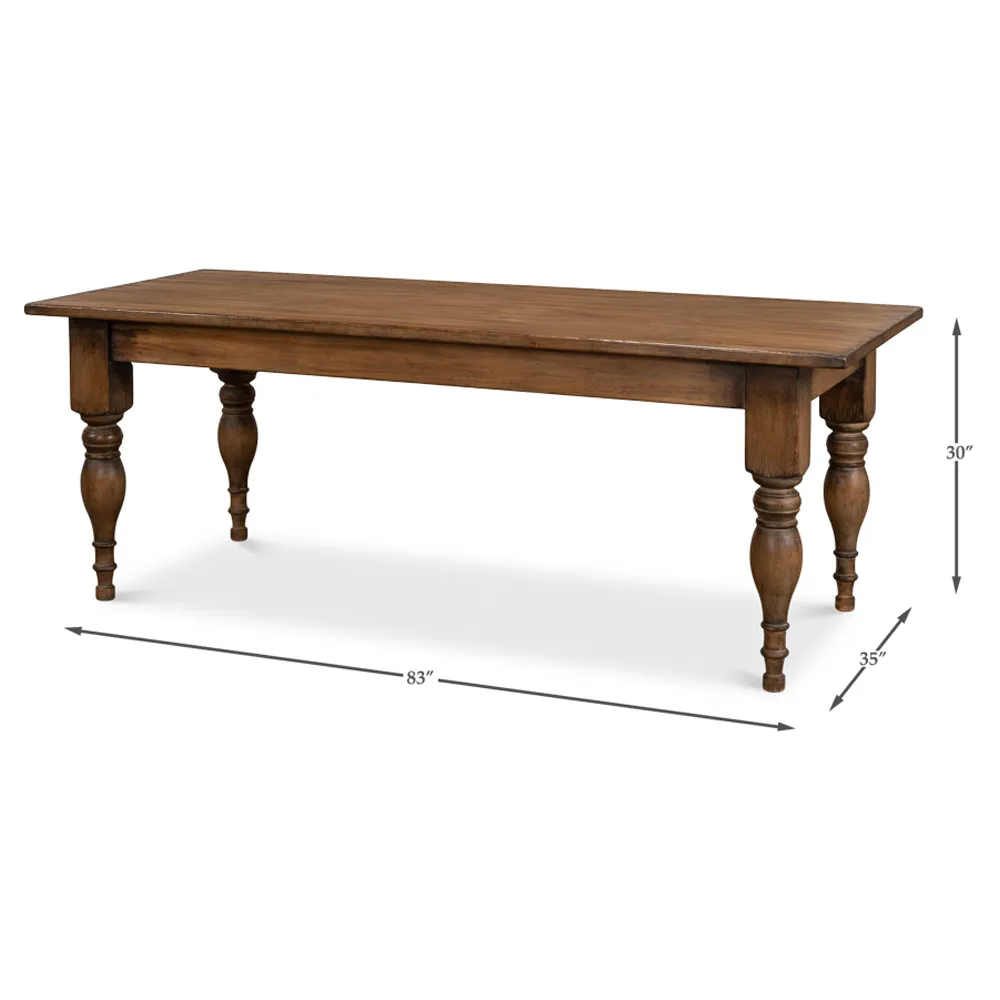Marrion Rectangular Dining Table Reclaimed - Brown, Pine Wood
