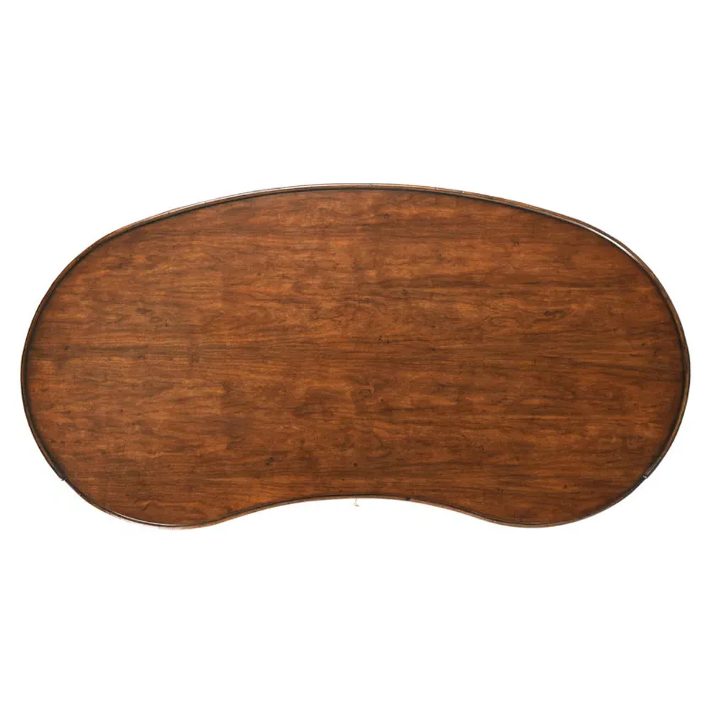 Marseille Kidney Desk - Brown, Cherry Wood