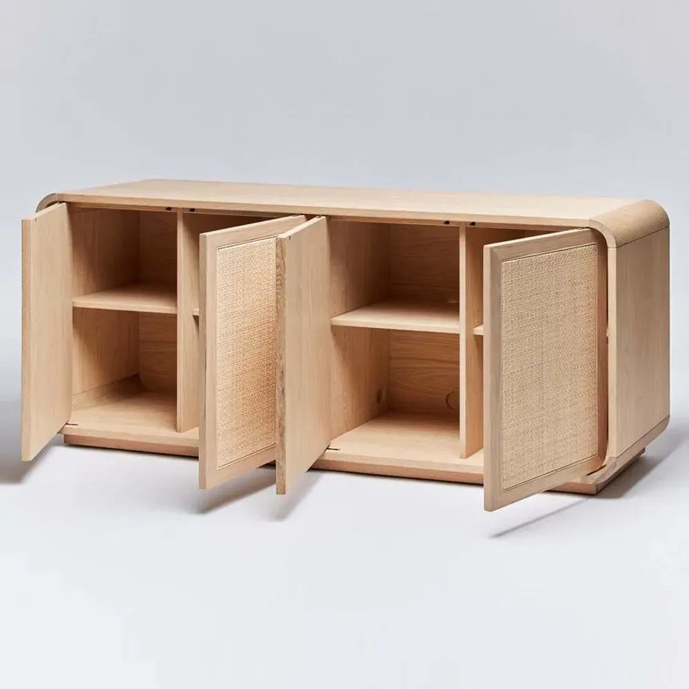 Marsh Credenza - Beige, Oak