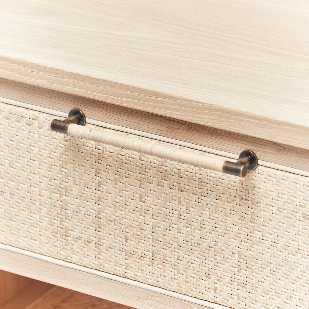 Marsh Nightstand - Beige, Oak