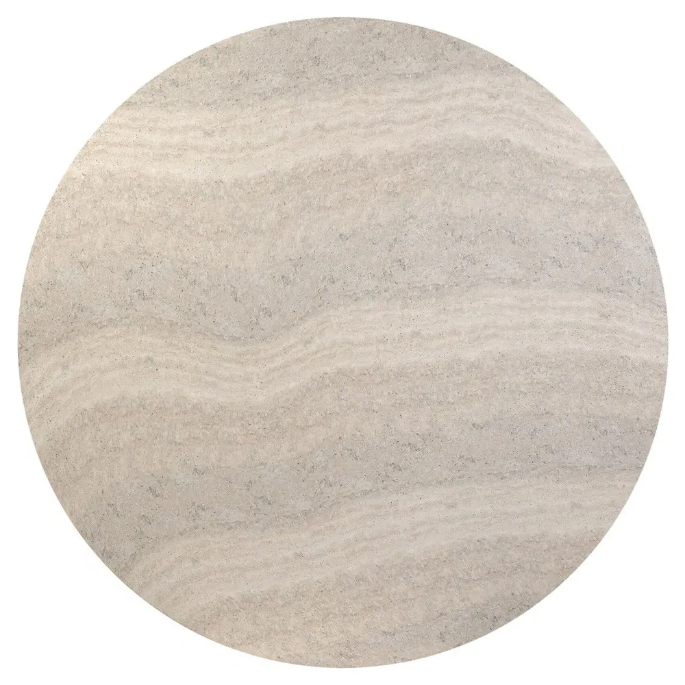 Marsh Round Outdoor Dining Table - Sandy Grey, Concrete