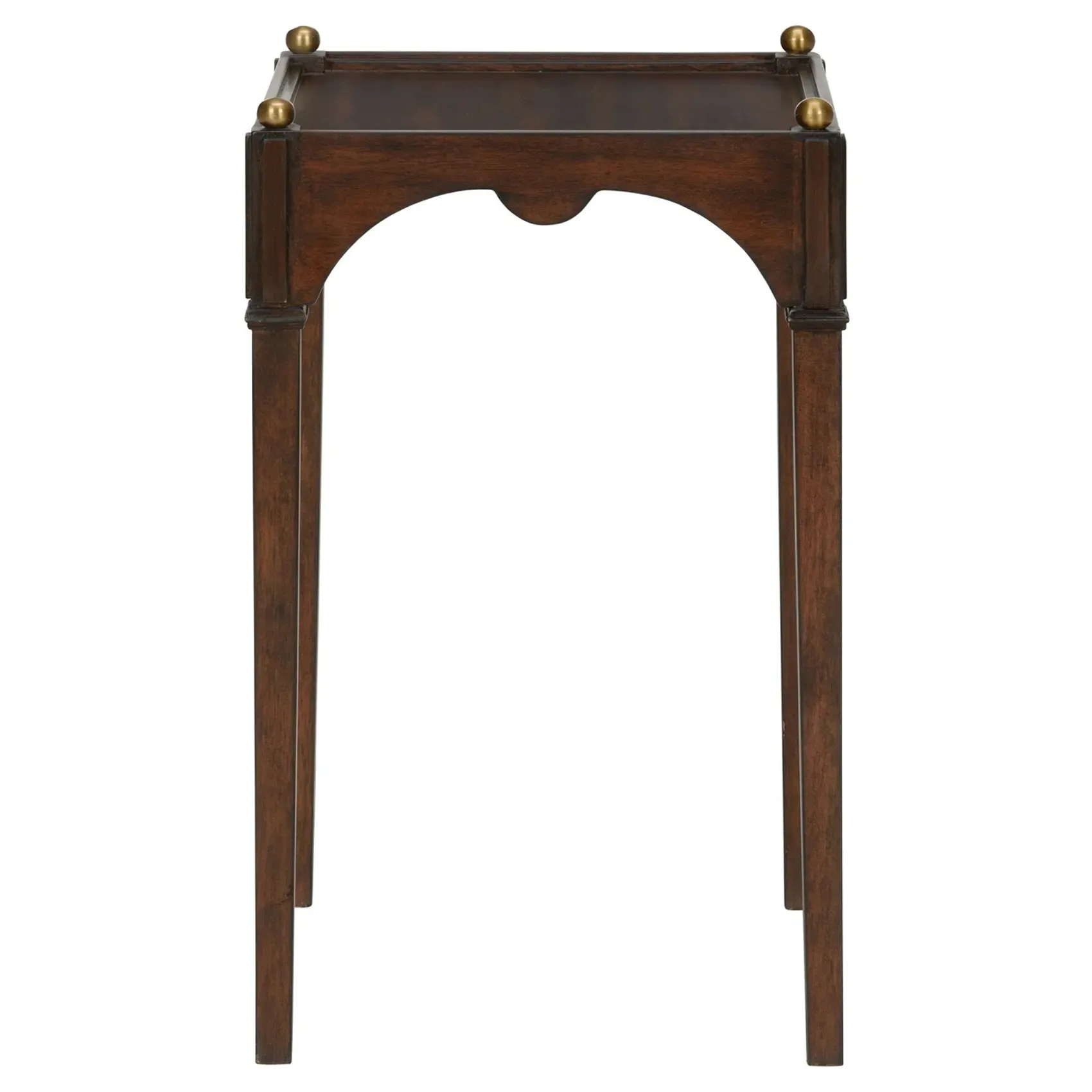 Marta Square Drink Table - Dark Brown, Mahogany image