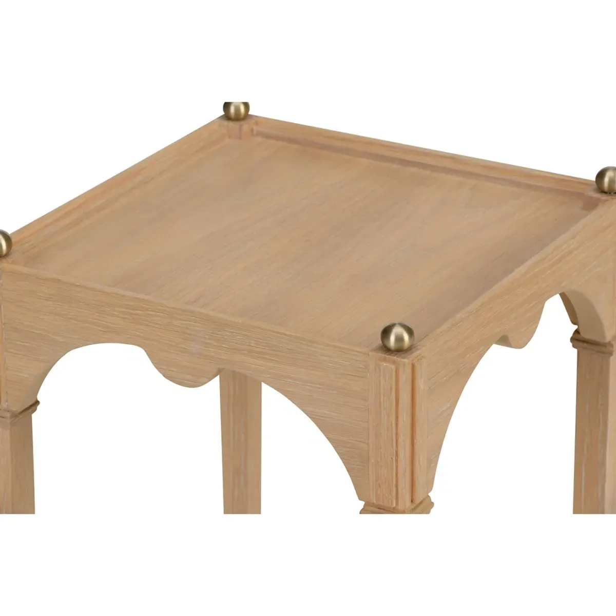 Marta Square Drink Table - Natural Brown, Oak