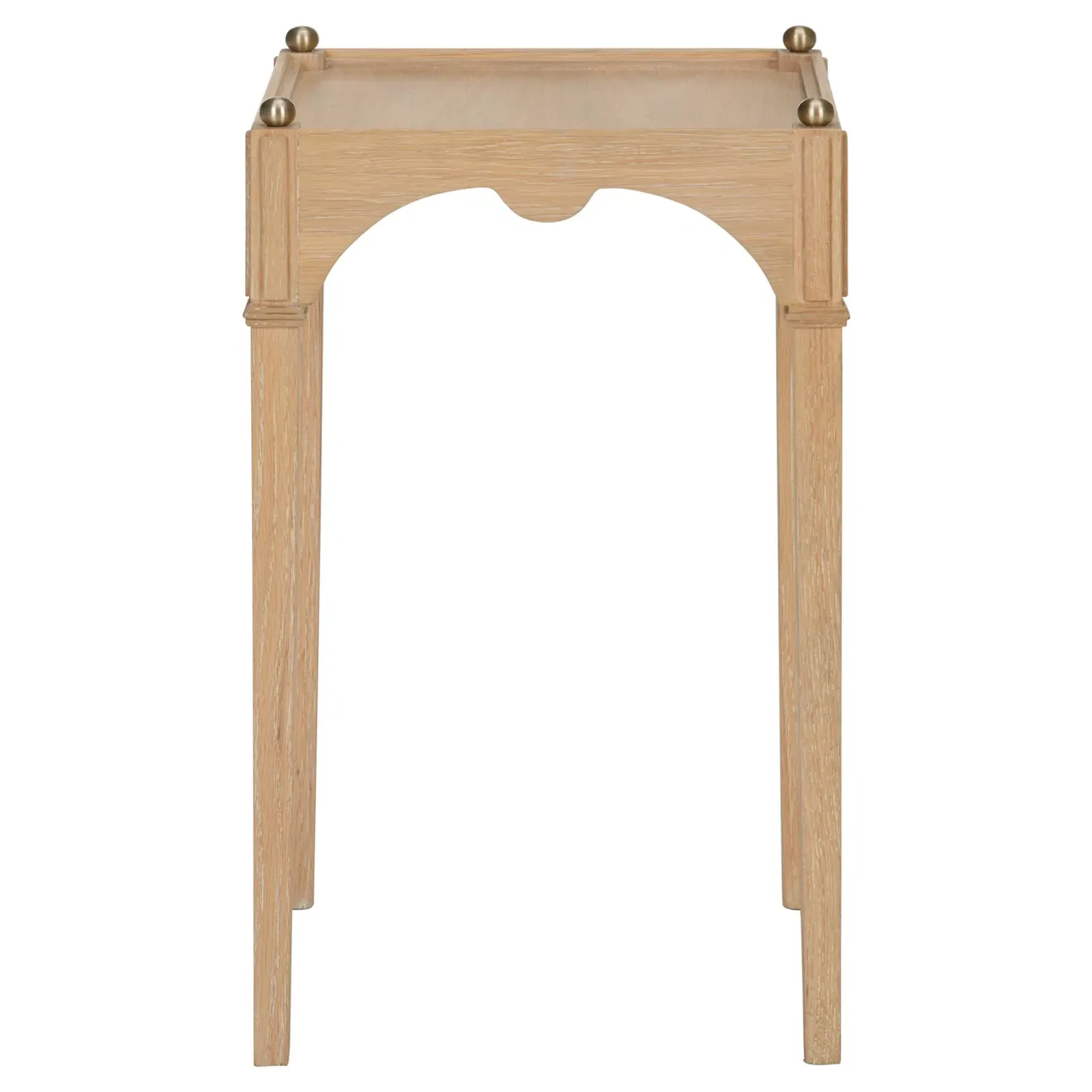 Marta Square Drink Table - Natural Brown, Oak