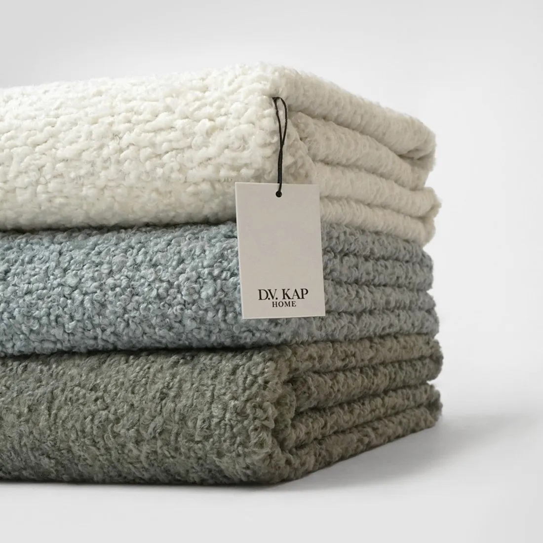 Martina Textured Throw Blanket - Blue, Polyester