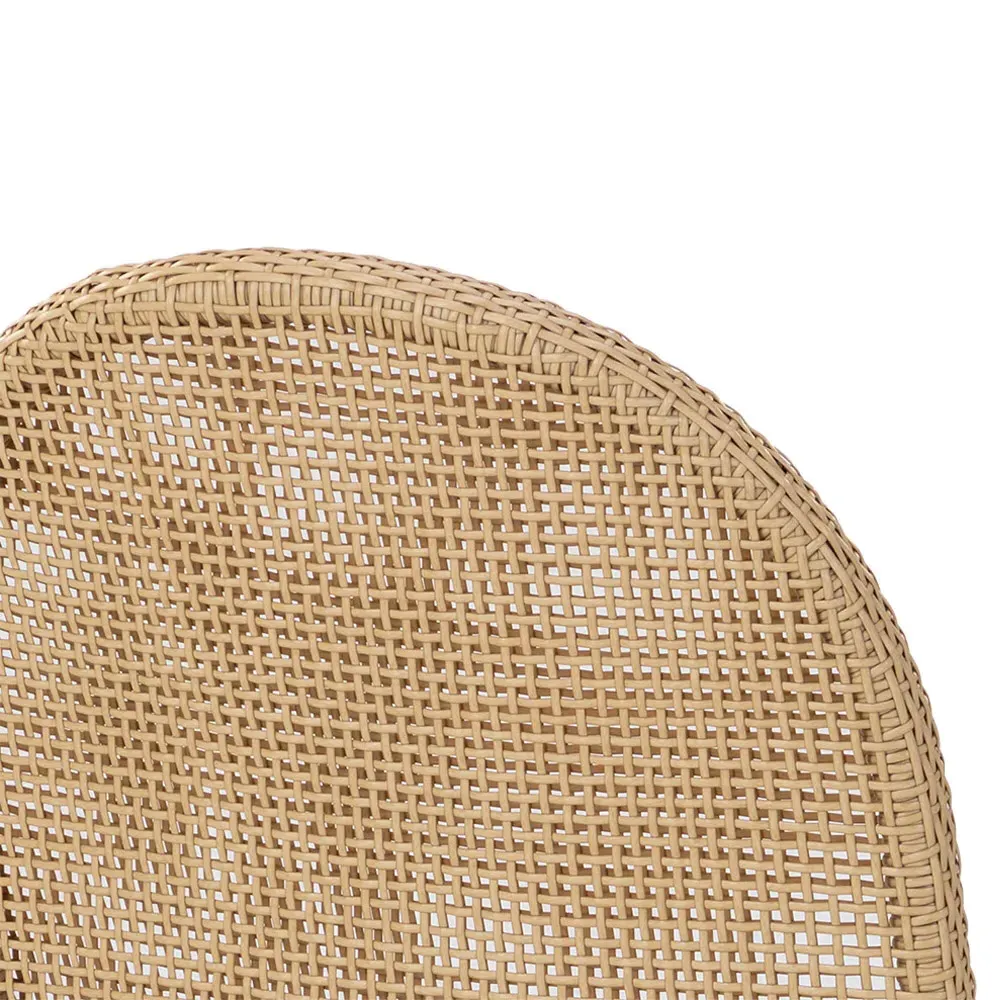 Marwa Dining Side Chair Set of 2 - Cream, Wicker