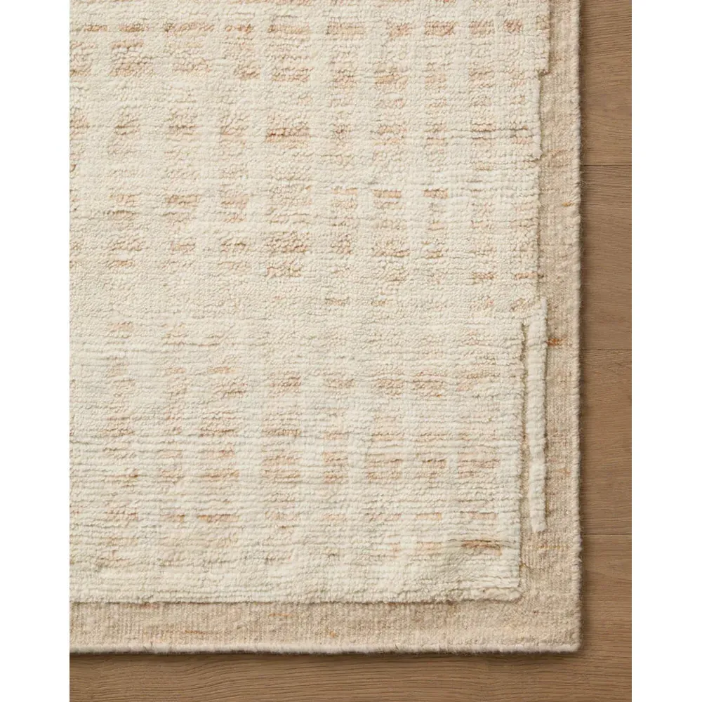 Maryn Abstract Patterned Hand Knotted Rug - Blush, Wool