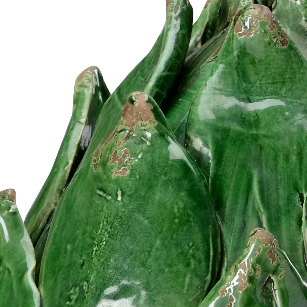 Mason Small Artichoke Decorative Figurine - Green, Porcelain