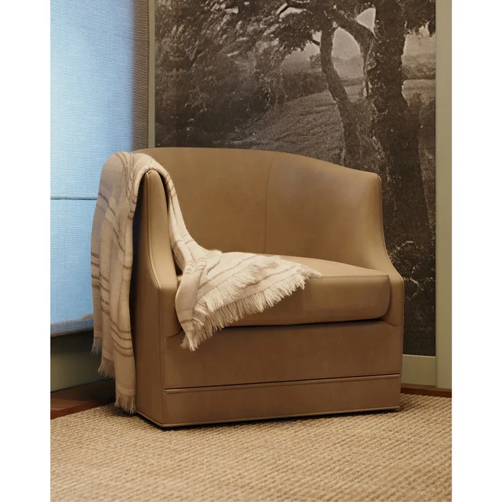 Mateo Striped Woven Throw Blanket - Cream