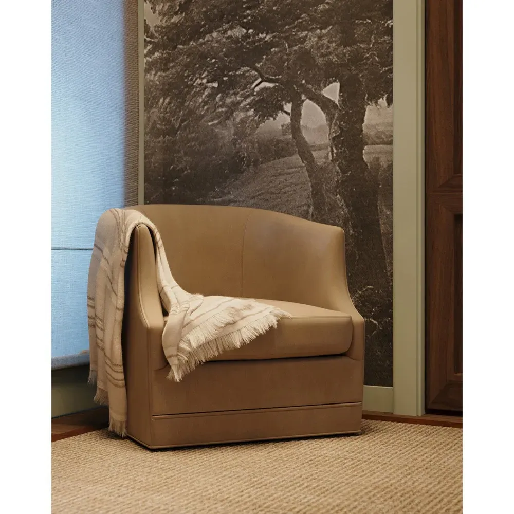 Mateo Striped Woven Throw Blanket - Cream