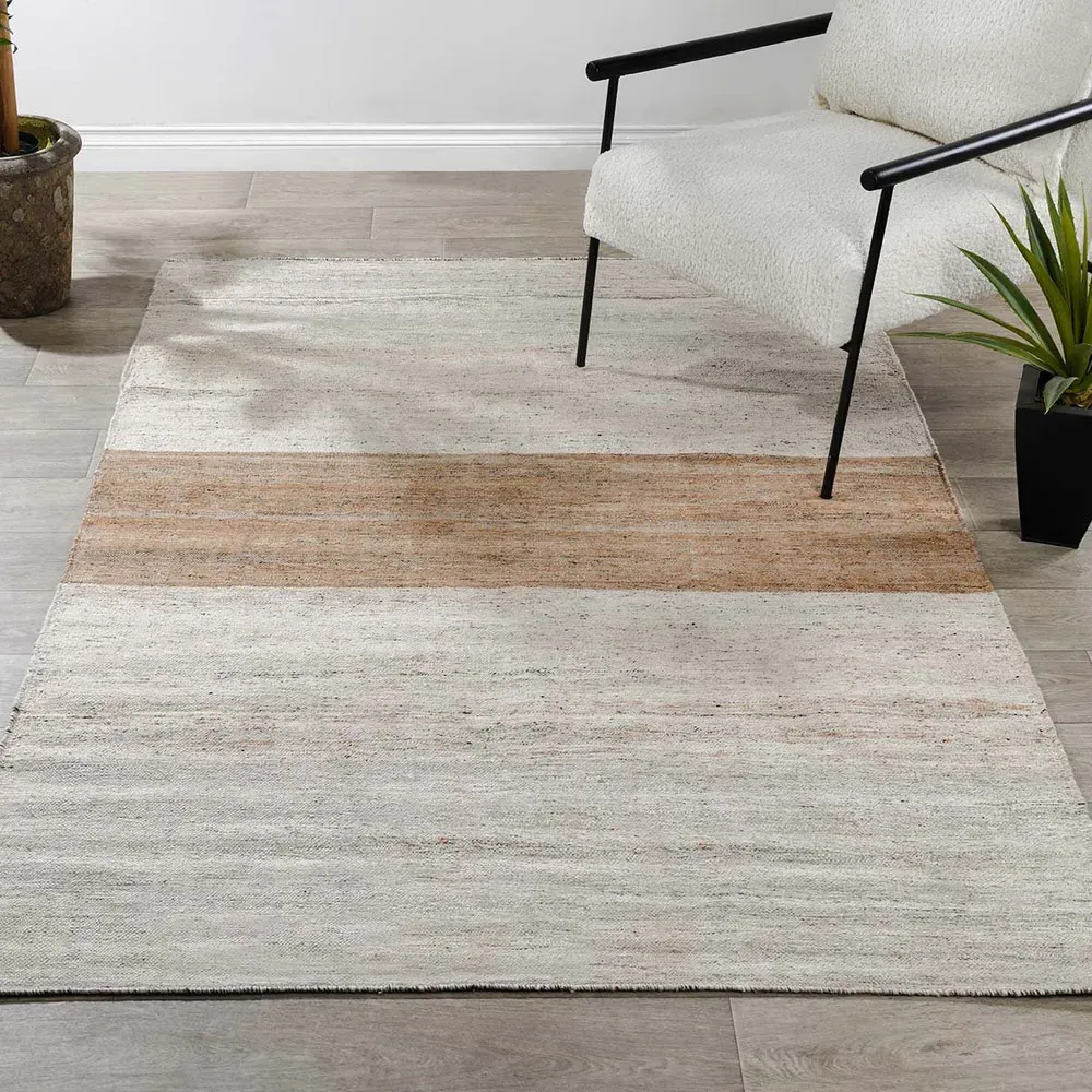 Matilda Stripe Ombre Indoor Outdoor Rug - Brown, Polyester