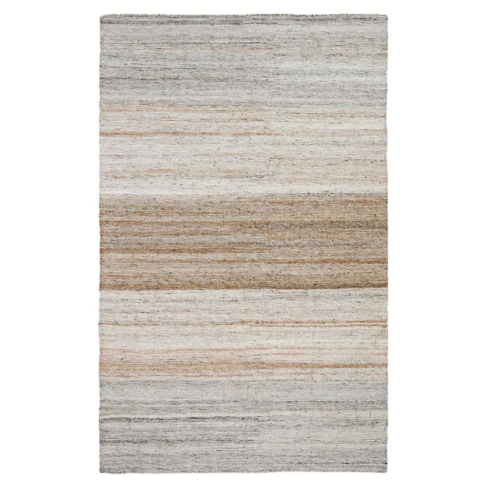 Matilda Stripe Ombre Indoor Outdoor Rug - Brown, Polyester