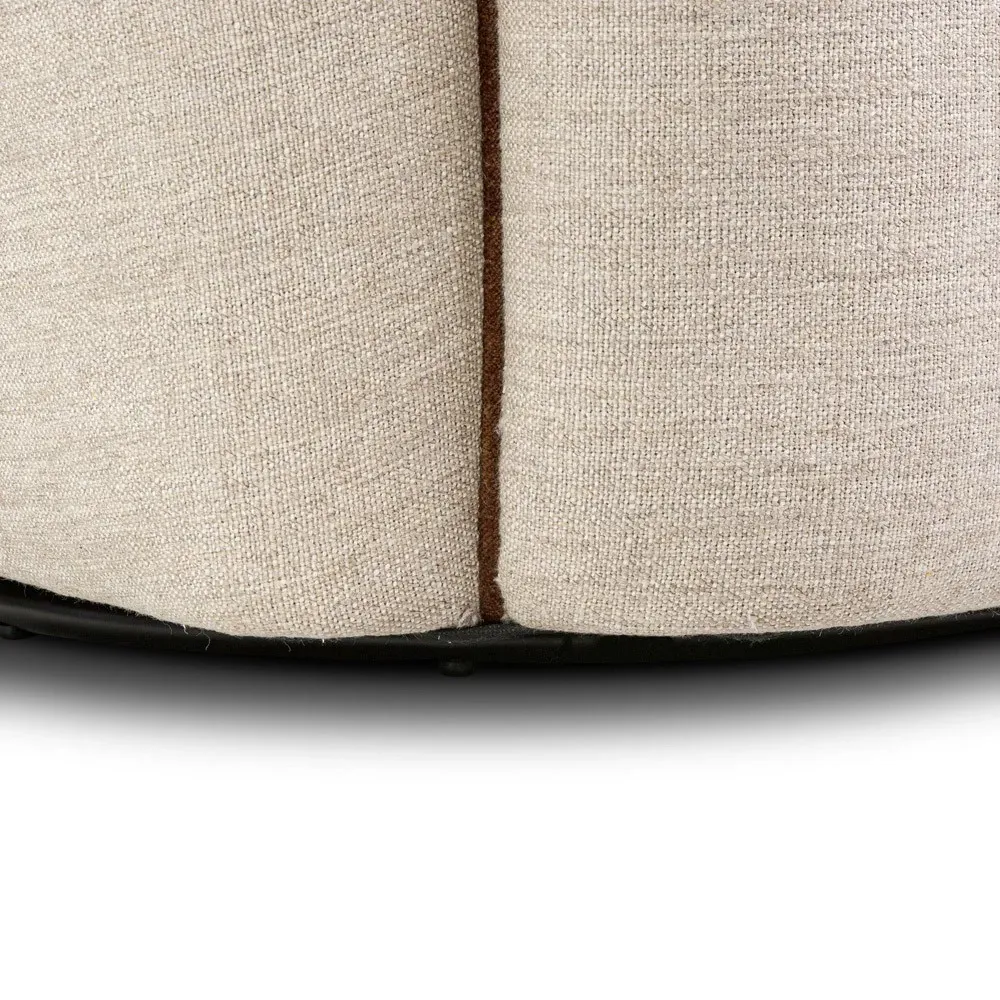 Matilda Swivel Chair - Beige, Performance Fabric