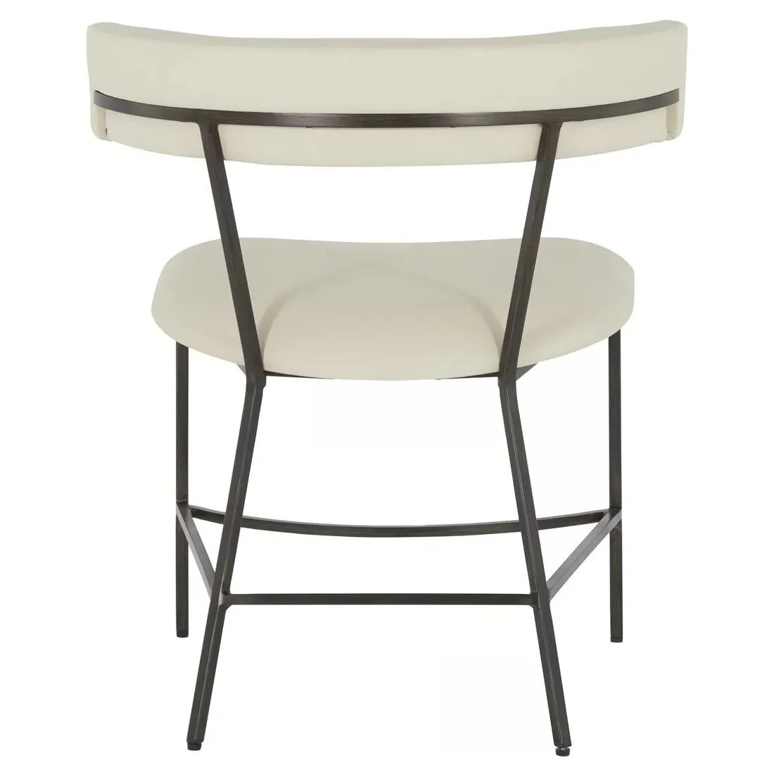 Matlock Dining Side Chair - White, Faux Leather