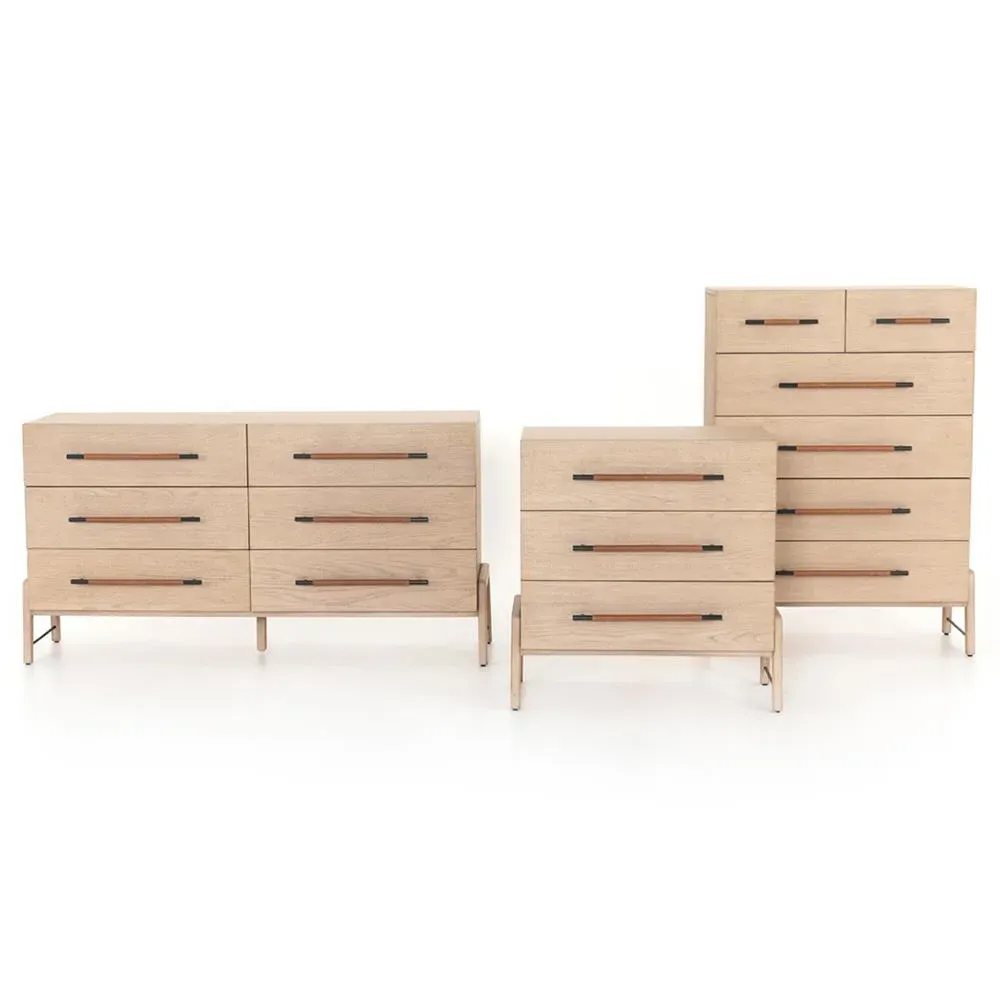 Matthew 6 Drawer Dresser - Brown, Oak