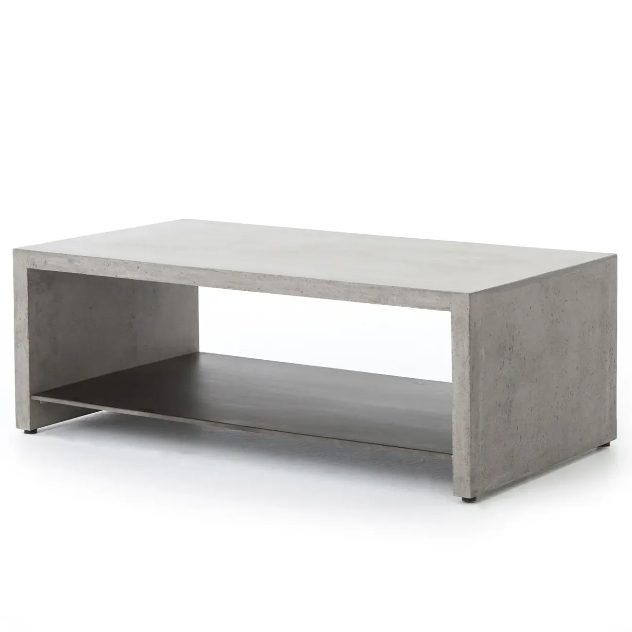 Matthew Industrial Loft Rectangular Coffee Table - Grey, Concrete
