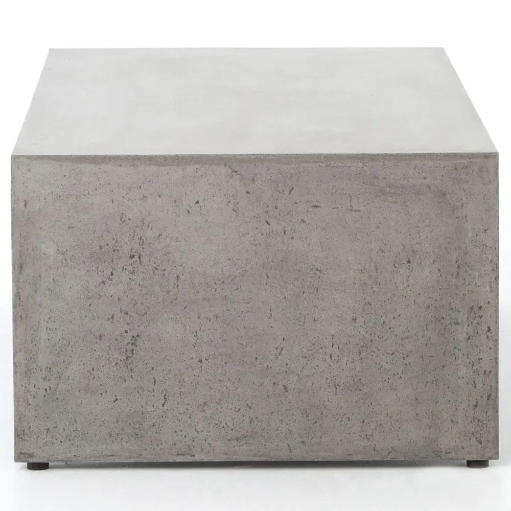 Matthew Industrial Loft Rectangular Coffee Table - Grey, Concrete