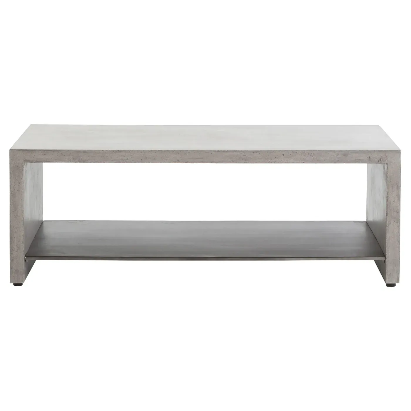 Matthew Industrial Loft Rectangular Coffee Table - Grey, Concrete
