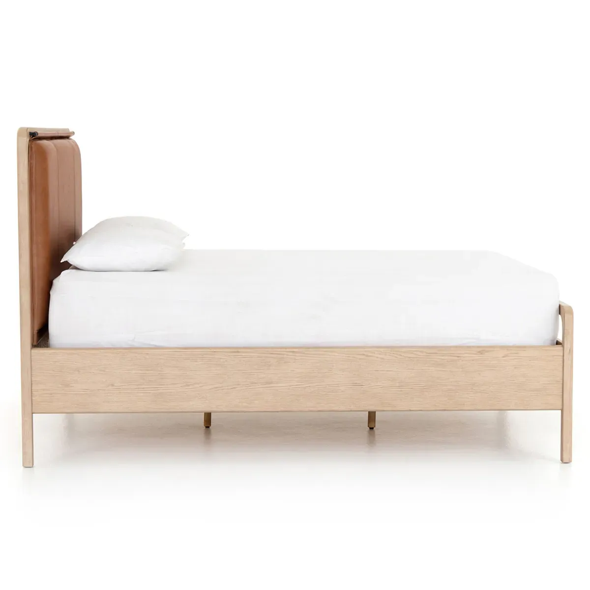 Matthew King Size Bed Frame - Brown, Oak