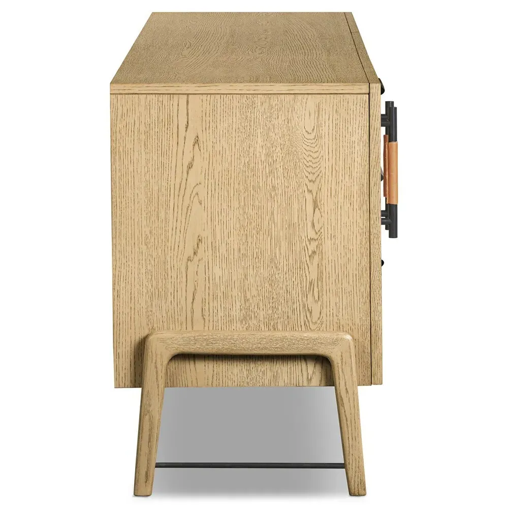 Matthew Media Console - Brown, Oak