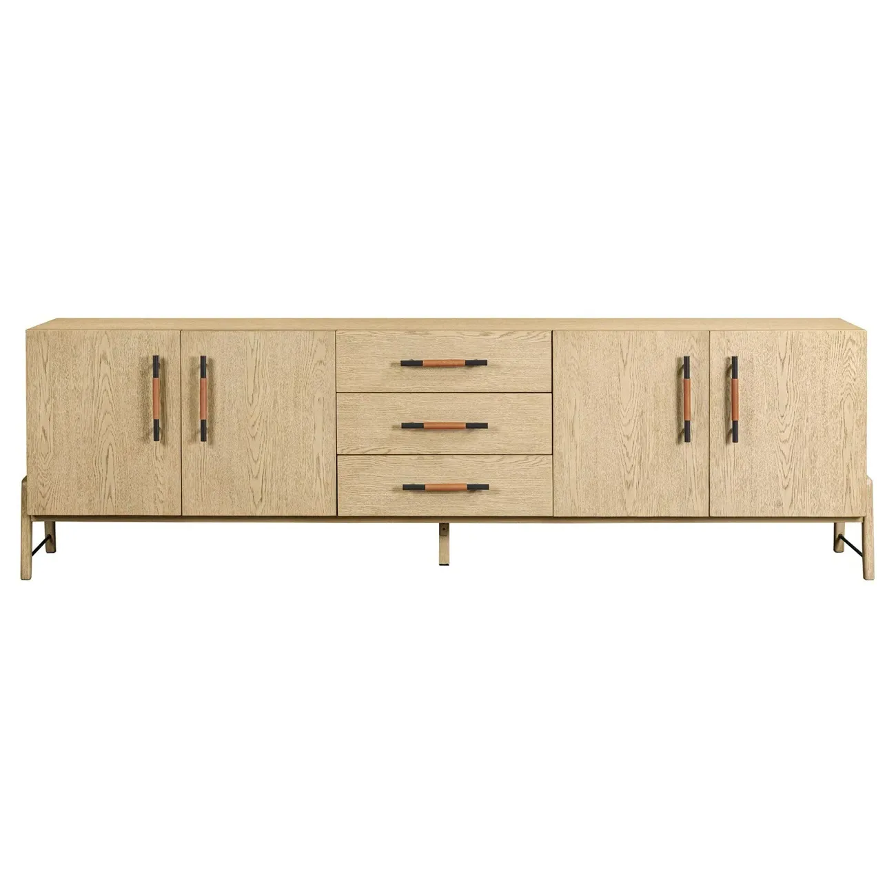 Matthew Media Console - Brown, Oak