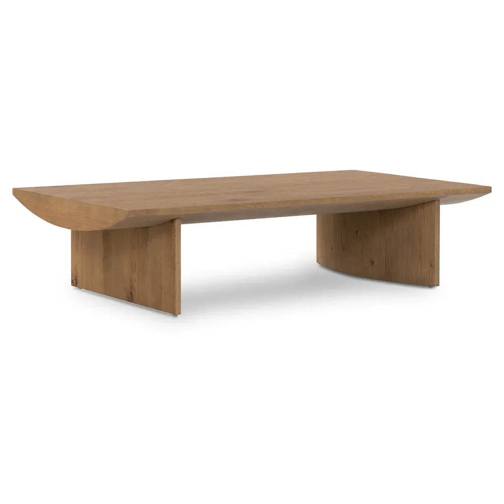 Matthew Rectangular Coffee Table - Brown, Oak