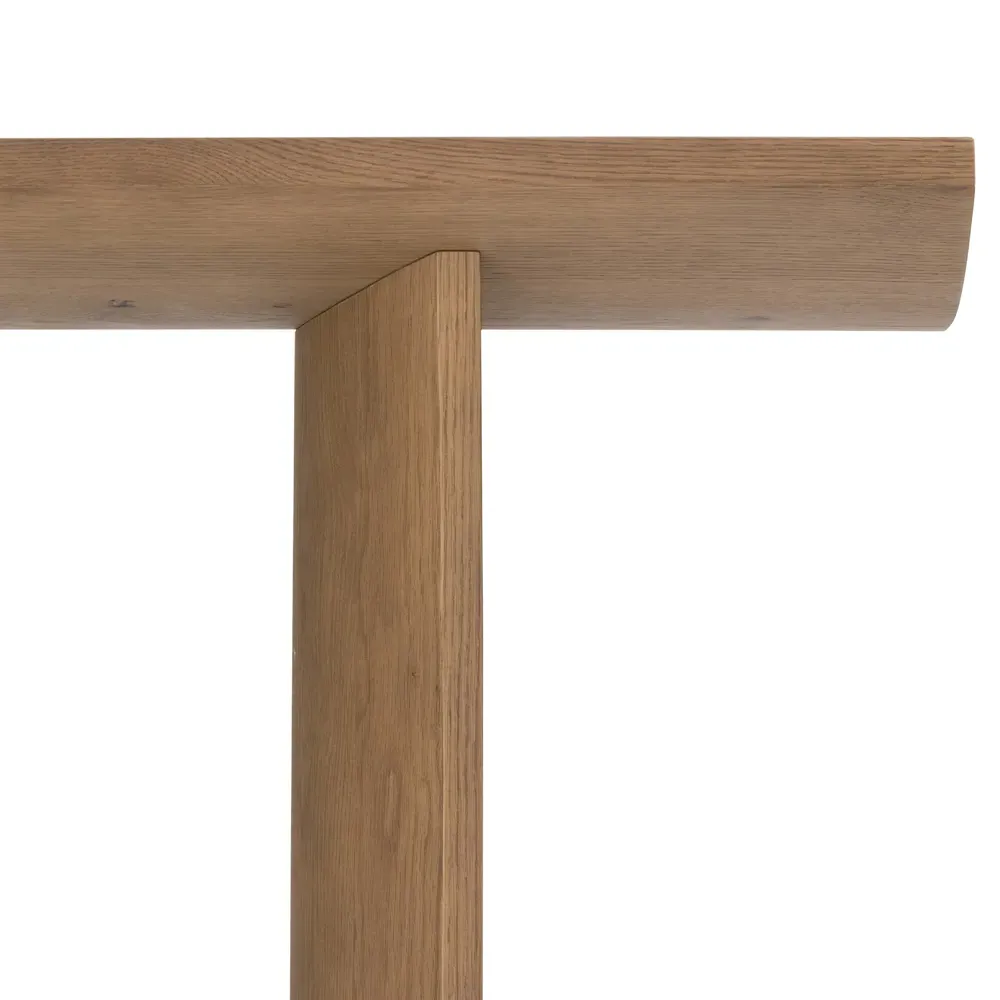 Matthew Rectangular Console Table - Brown, Oak